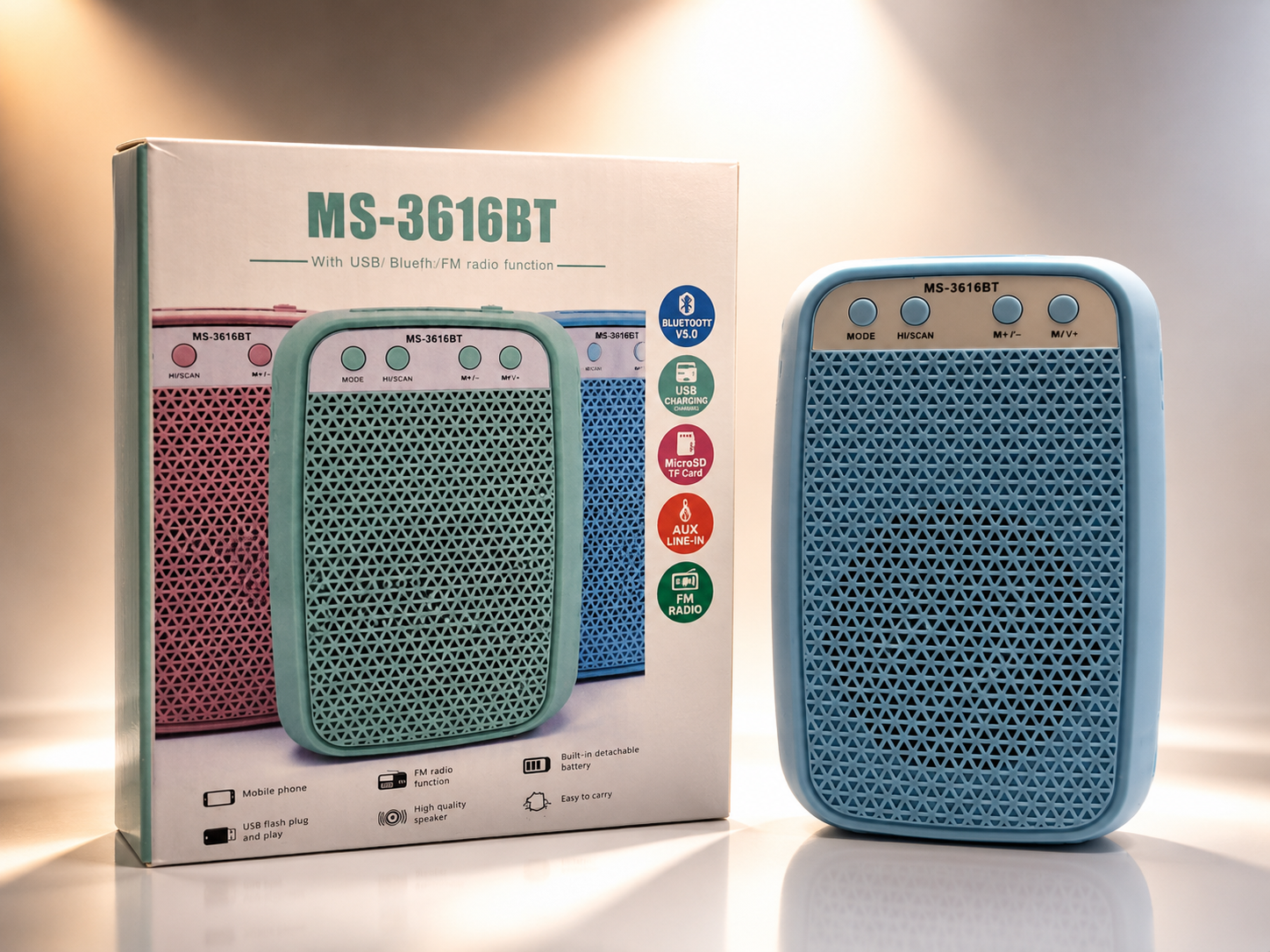 اسپیکر بلوتوثی MS-3616BT