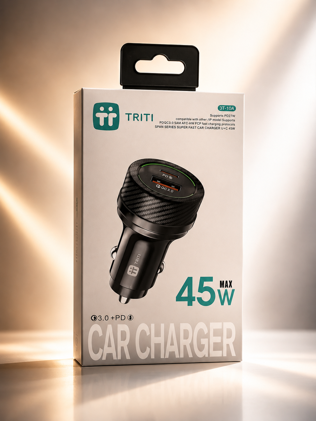 شارژر فندکی 45 وات TRITI مدل 3T-104