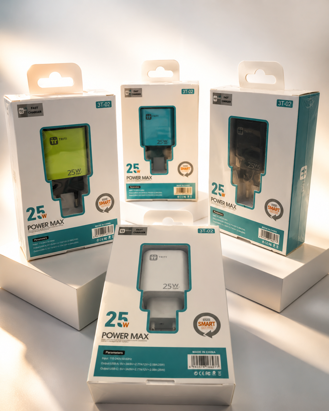 آداپتور شارژر ۲۵ وات تریتی مدل 3T-02